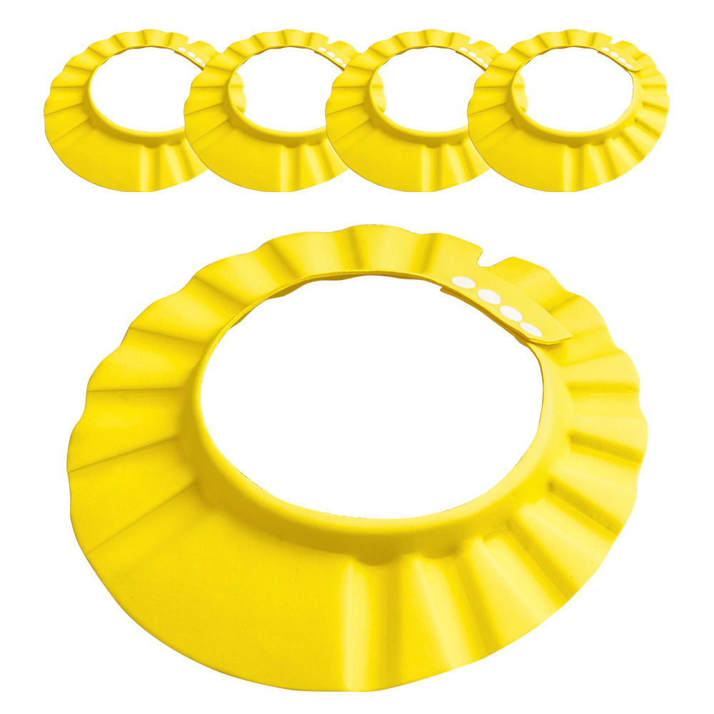 리틀클라우드 베이비 유아 샴푸캡 아기 목욕 버블 어린이 샴푸모자 블루 5개입