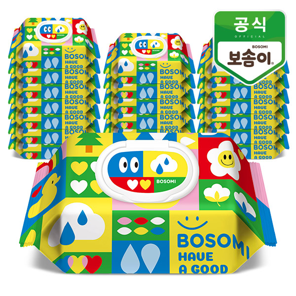 보솜이 펀앤플레이 아기물티슈 캡형 70매 x 20팩