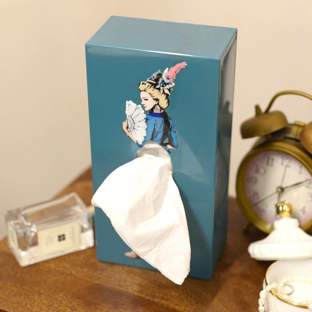 티슈업걸 티슈케이스 커버 각티슈케이스 디자인 휴지케이스 옐로우