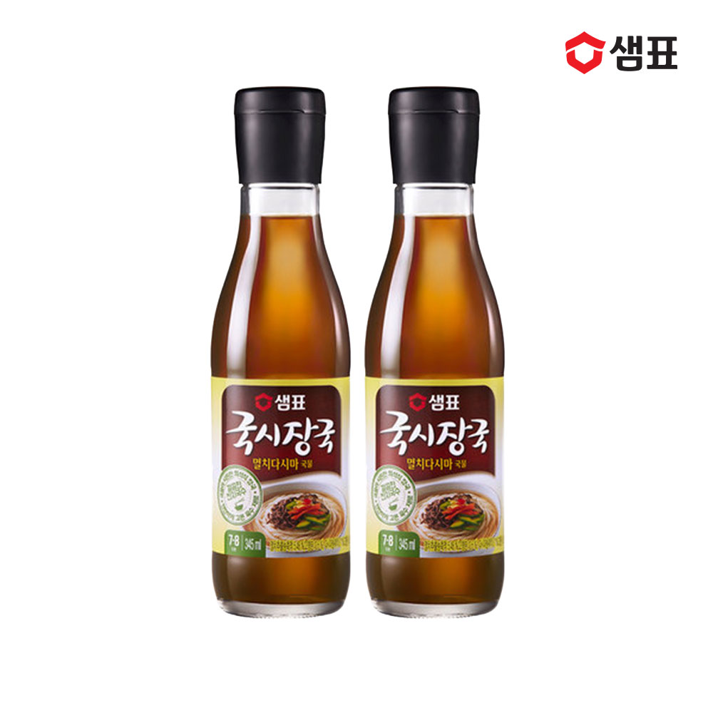 샘표 국시장국 멸치다시마국물 345ml 2개 - 상품 이미지