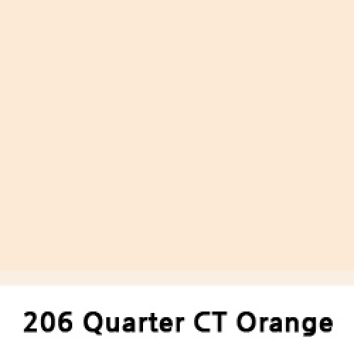 LEEFILTER QUARTER CT ORANGE (CTO) 4600K