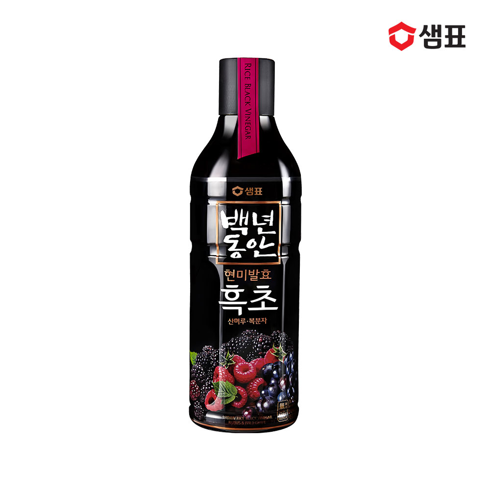 샘표 백년동안 흑초 산머루복분자 900ml - 상품 이미지