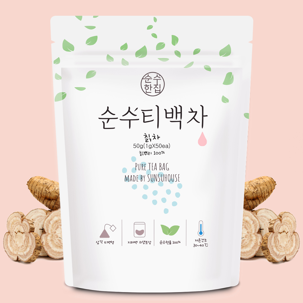 순수한집 국산 칡차 티백 50개입 - 상품 이미지