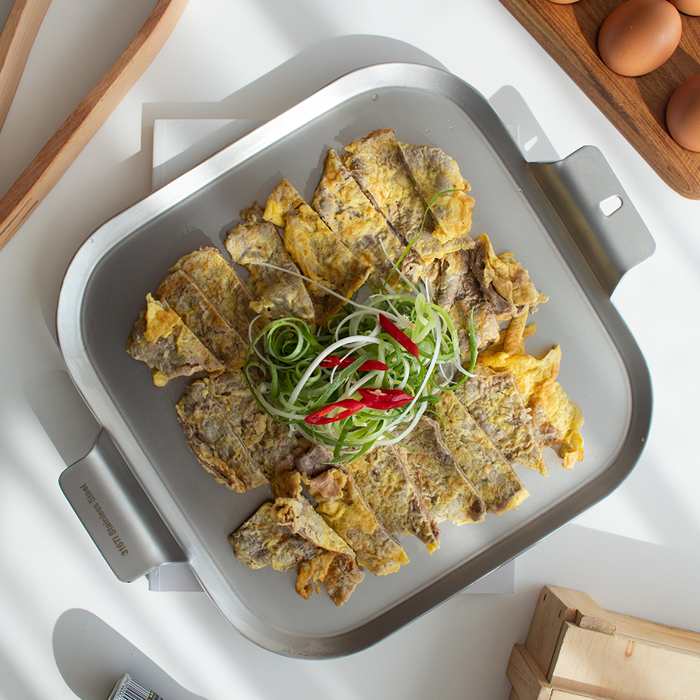 쉐프윈 316Ti 스퀘어팬 양수 사각후라이팬