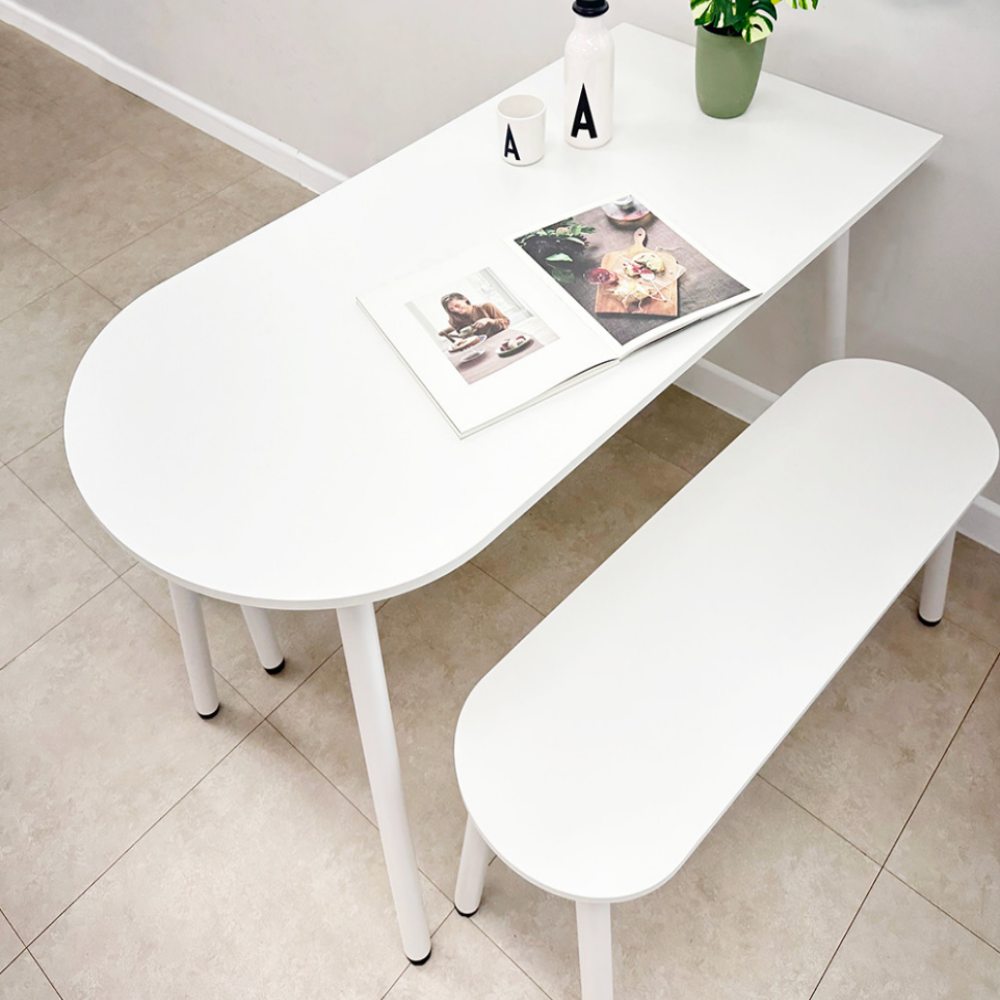 이케아 원형 테이블 식탁 카페 2인용 4인용 dockstar 화이트