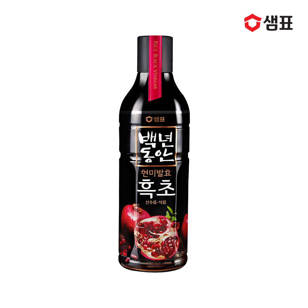 샘표 백년동안 흑초 산수유석류 900ml - 상품 이미지
