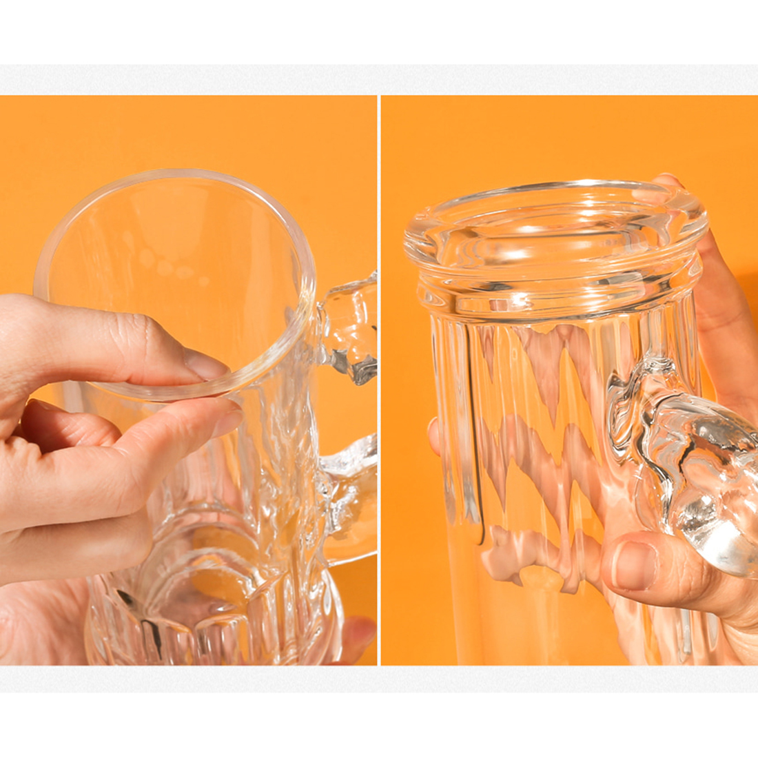 머슬 손잡이 생 맥주잔 소맥잔 집들이선물 특이한 맥주컵 600ml 이미지 6