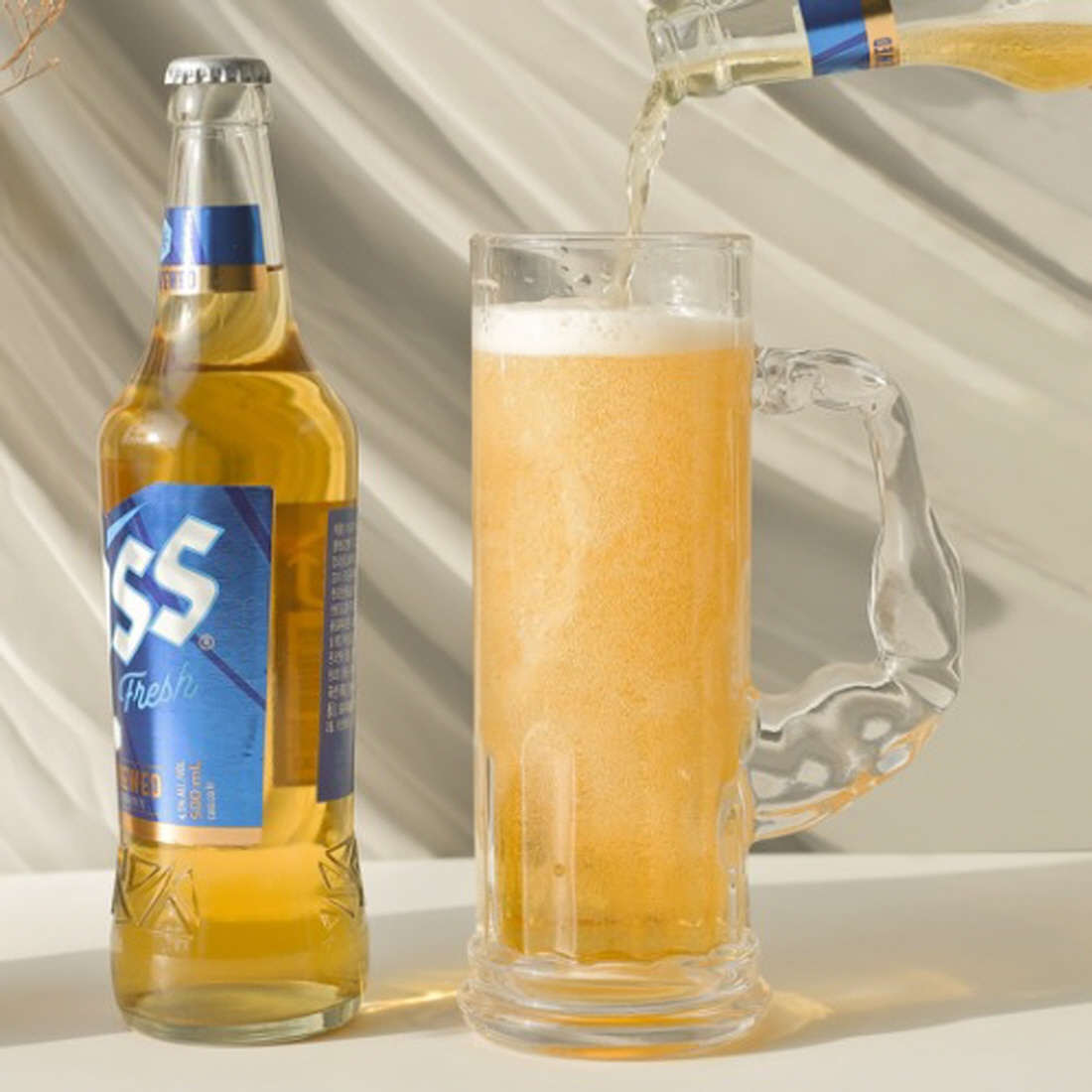 머슬 손잡이 생 맥주잔 소맥잔 집들이선물 특이한 맥주컵 600ml - 상세 이미지 5