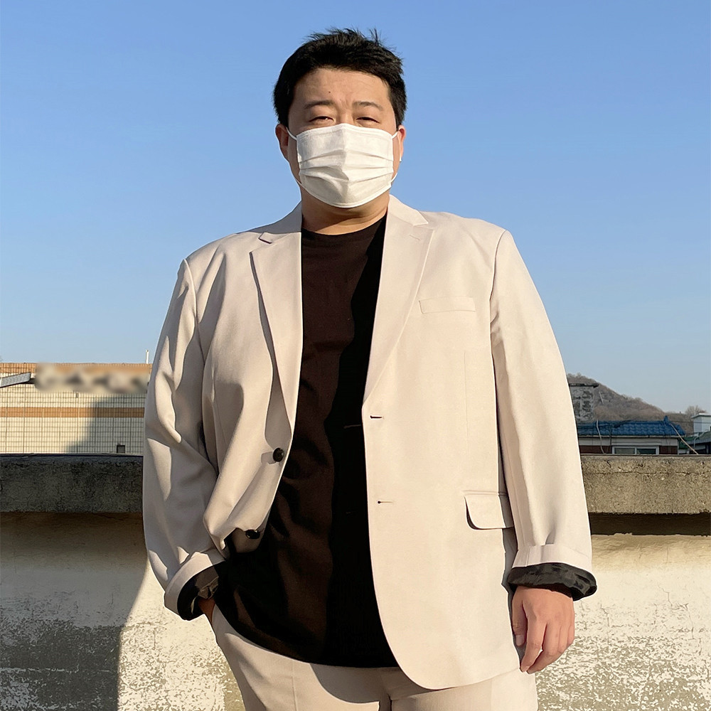 남자 빅사이즈 정장 수트 세트 XL~7XL 결혼식 하객룩 비즈니스 사계절 105~135 제품 이미지