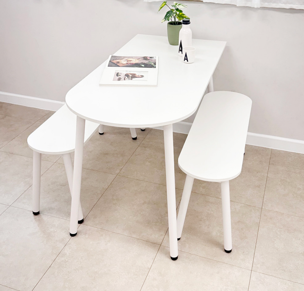이케아 원형 테이블 식탁 카페 2인용 4인용 dockstar 화이트