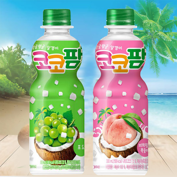 해태 코코팜 복숭아 코코팜포도 300ml 12개씩 총24개 - 상품 이미지