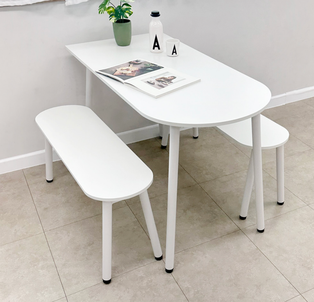 이케아 원형 테이블 식탁 카페 2인용 4인용 dockstar 화이트