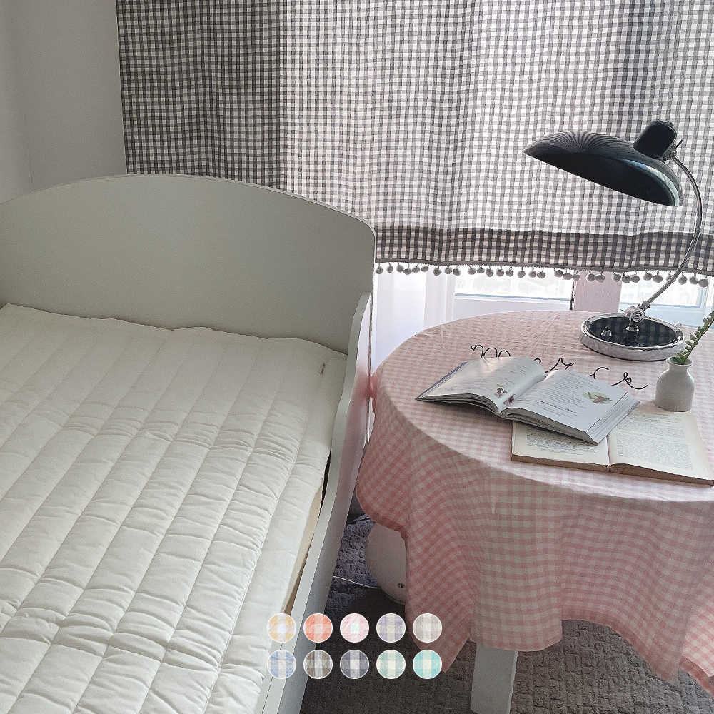 멜란 체크 식탁보 1인용 가로90세로150