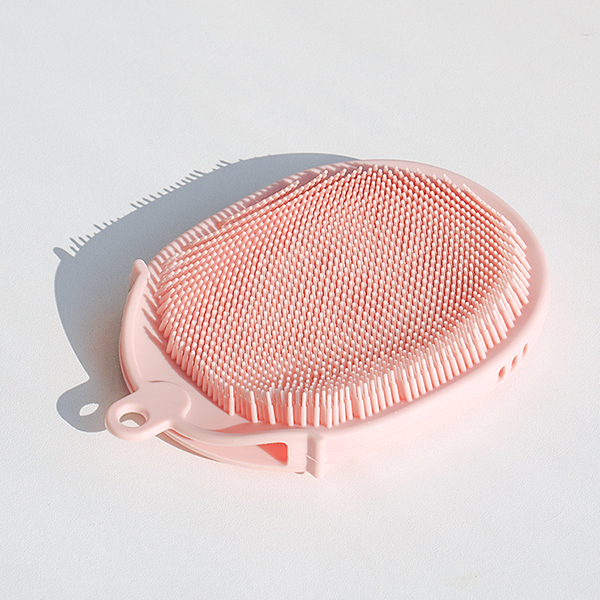 리틀클라우드 유아 아기 실리콘 샤워 장갑 타월 신생아 목욕 타올 핑크 1P+샌드베이지 1P