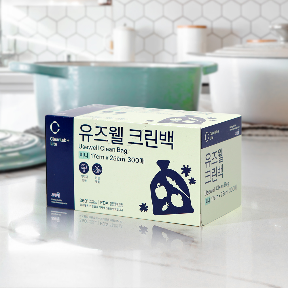 크린랲 유즈웰 주방 일회용품 위생백 크린백 미니 중 대 - 상세 이미지 5