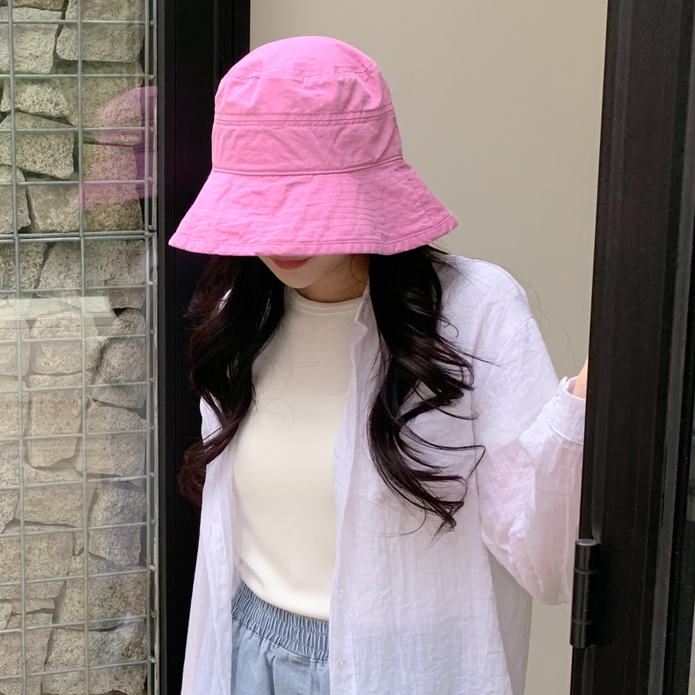 [핏예쁨] 모어 파스텔 버킷햇 가을 여름 무지 벙거지 모자 6color 상세 이미지 34