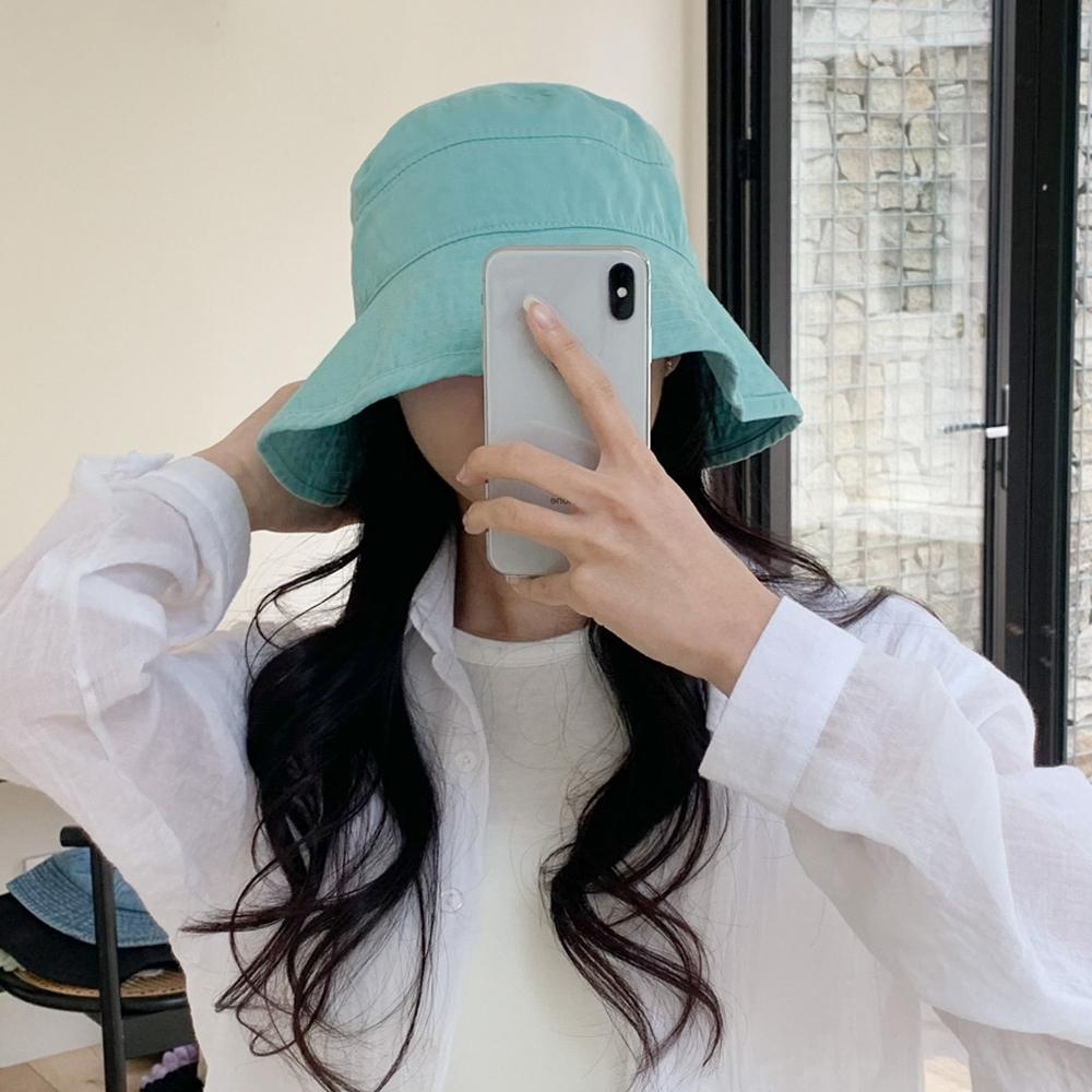 [핏예쁨] 모어 파스텔 버킷햇 가을 여름 무지 벙거지 모자 6color 상세 이미지 28