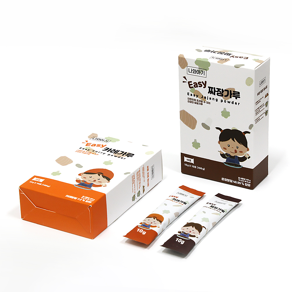 나와아기 유아 카레가루 짜장가루 1box+1box(총20포) 돌아기 밥태기