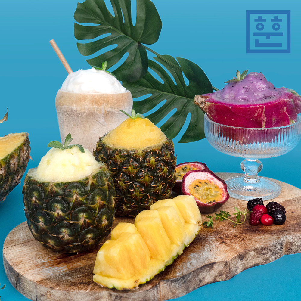 훈훈 파인애플 샤베트 1개 파인샤베트 아이스크림 업소용 도매용