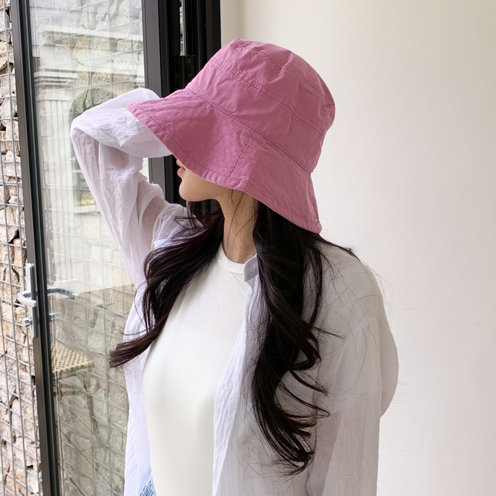[핏예쁨] 모어 파스텔 버킷햇 가을 여름 무지 벙거지 모자 6color 상세 이미지 33