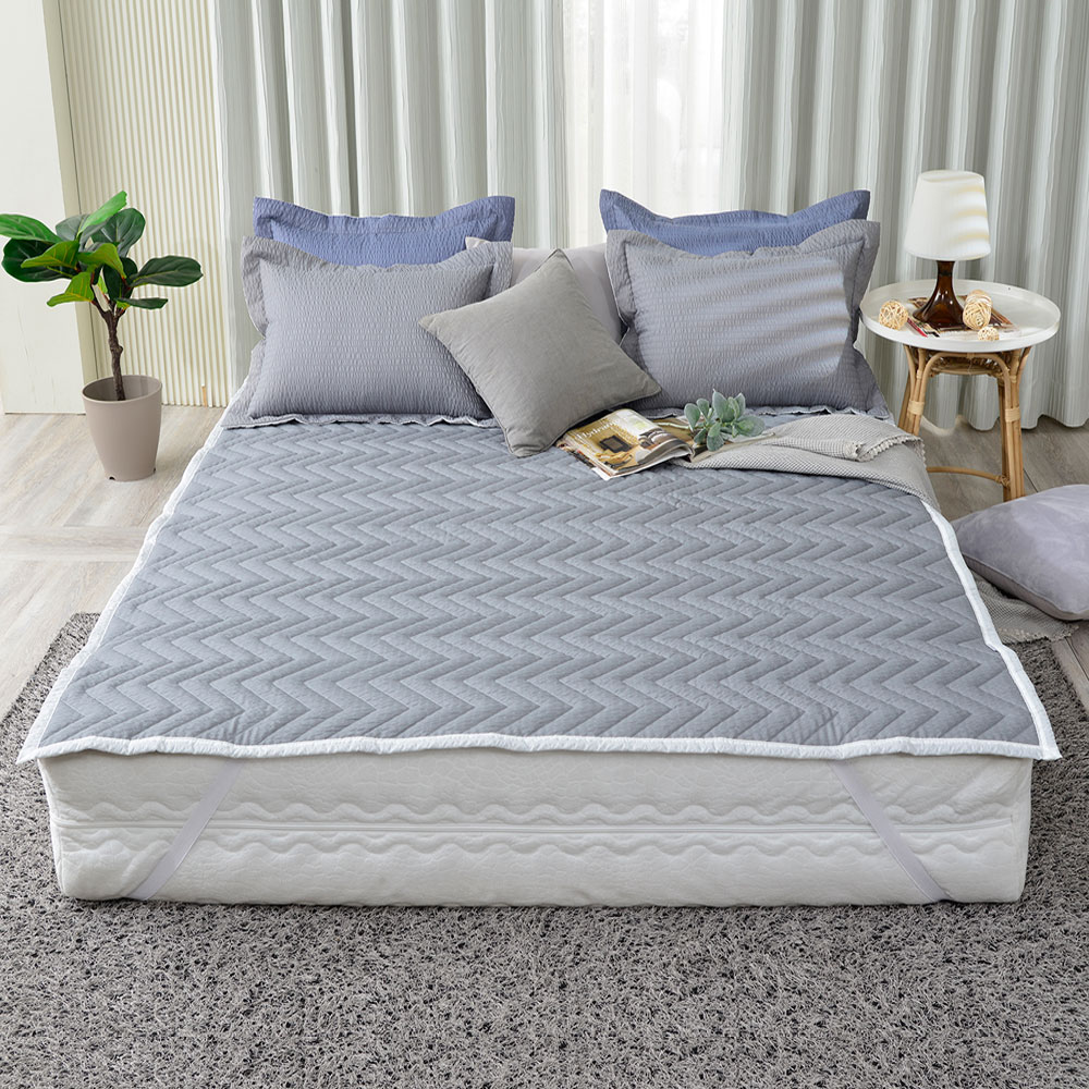순면 침대패드 고정밴드 매트리스패드 사계절 ss 차콜