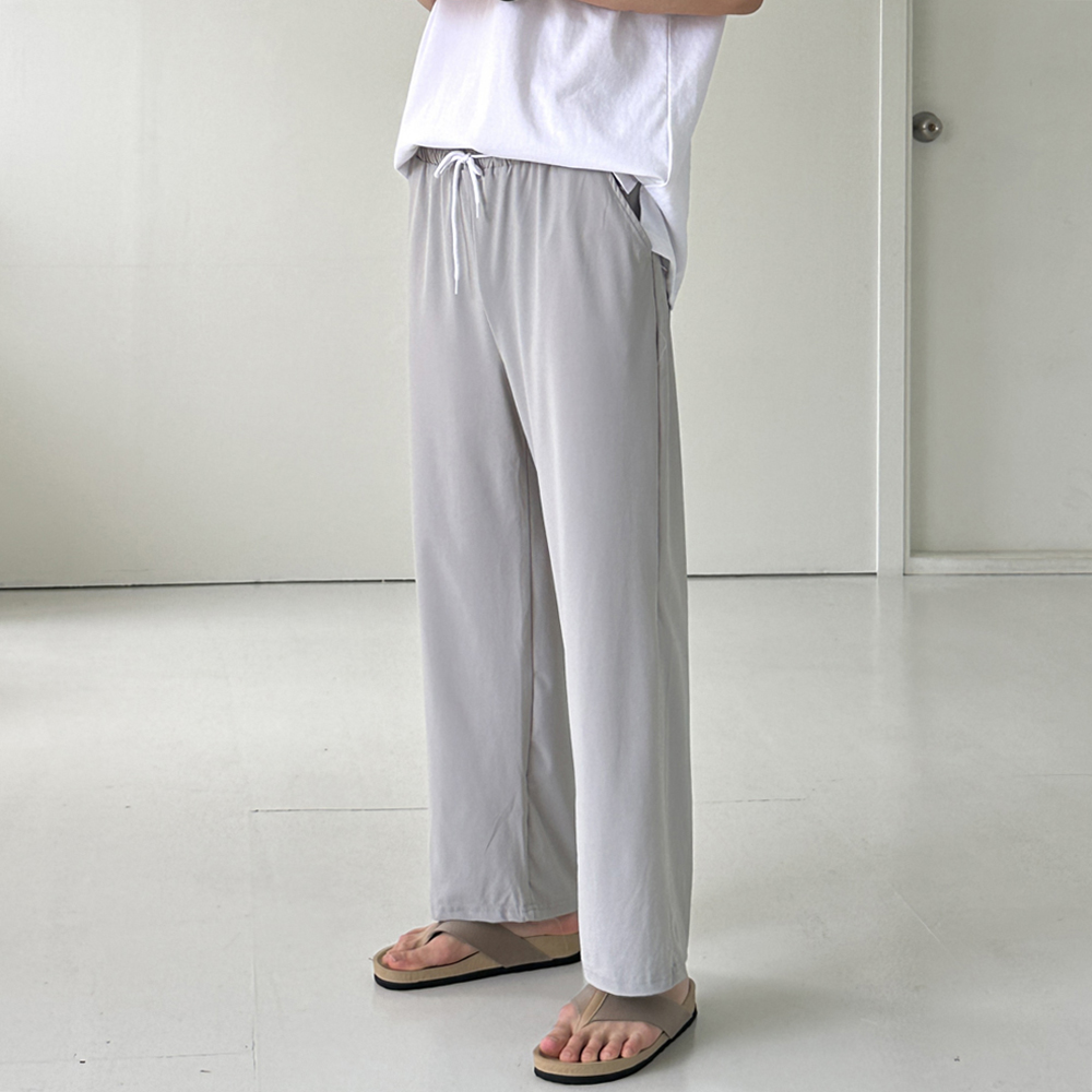 남자 여름바지 쿨 밴딩 아이스 팬츠 남자 냉장고바지