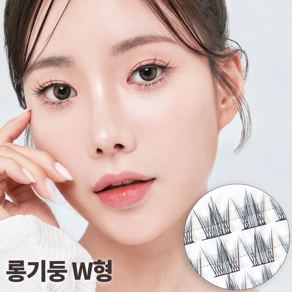 셀프천사 롱기둥 가닥 속눈썹 붙이기 부분 연장 인조 아이돌 래쉬 A형 - 상세 이미지 4