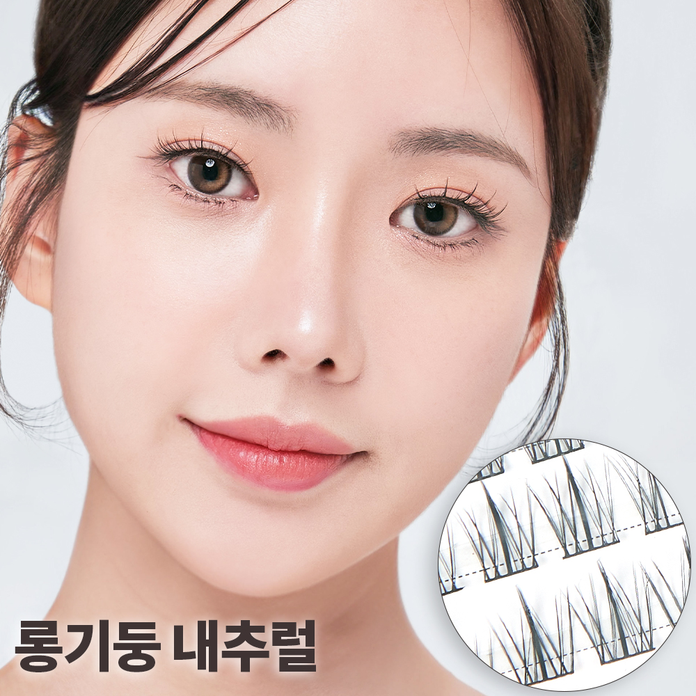 셀프천사 롱기둥 가닥 속눈썹 붙이기 부분 연장 인조 아이돌 래쉬 A형 - 상세 이미지 5
