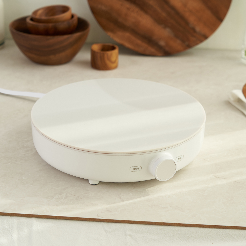 단미 1구 인덕션 미니 휴대용 전기레인지 원형 캠핑 인덕션렌지 IN03