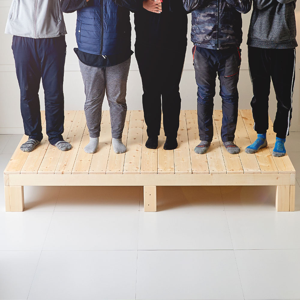 평상형 침대 원목 침대프레임 평상 수납 미니싱글