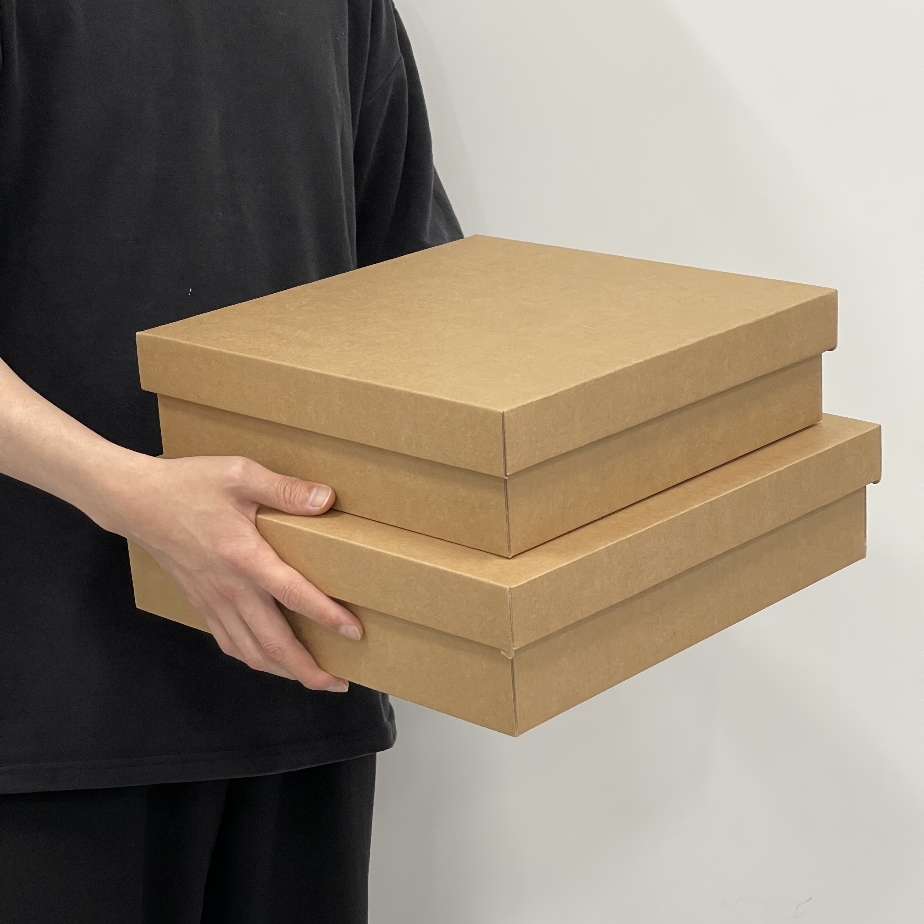 싸바리박스 대형 선물상자 기성품 무지 크라프트박스 30장 - 상세 이미지 4
