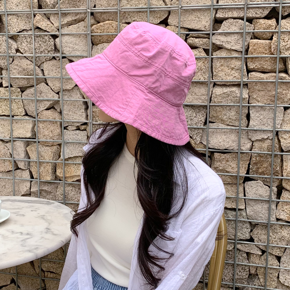 [핏예쁨] 모어 파스텔 버킷햇 가을 여름 무지 벙거지 모자 6color 상세 이미지 35