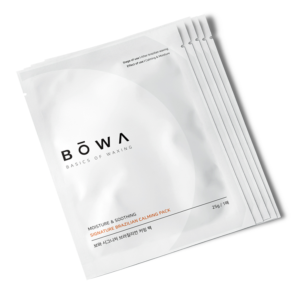 보와 시그니처 셀프 브라질리언 카밍 팩 5매입 / BOWA 쿨링 보습 인그로운 관리 - 상품 이미지
