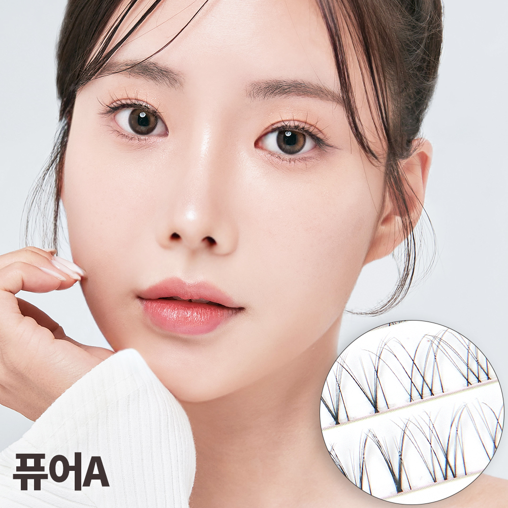 셀프천사 롱기둥 가닥 속눈썹 붙이기 부분 연장 인조 아이돌 래쉬 A형 이미지 8