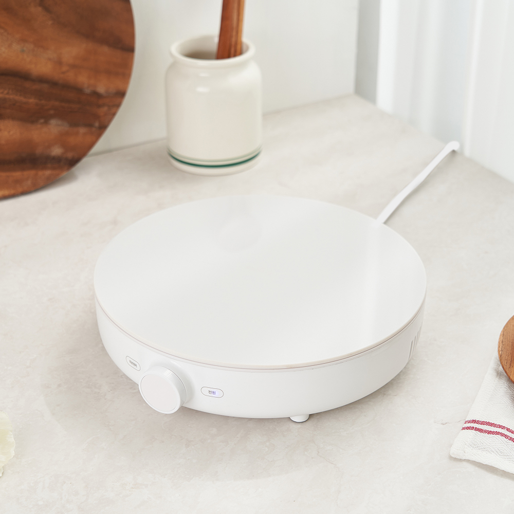 단미 1구 인덕션 미니 휴대용 전기레인지 원형 캠핑 인덕션렌지 IN03