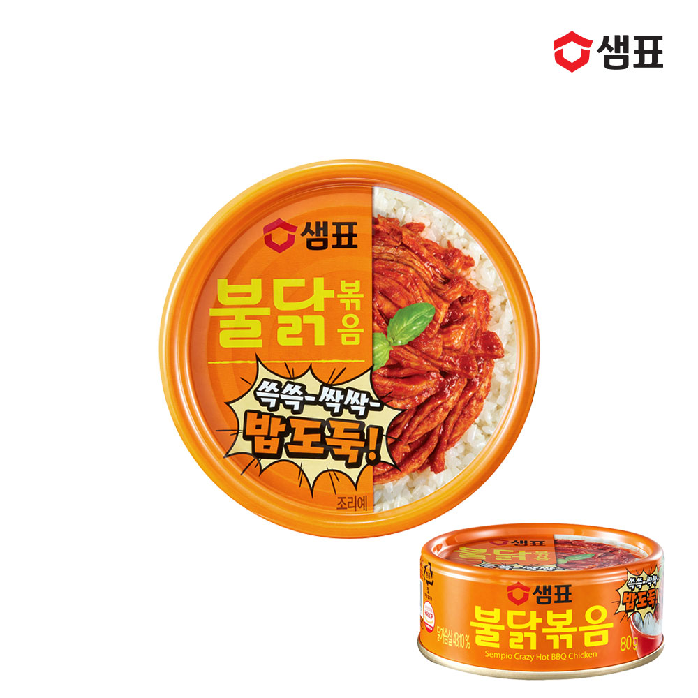 샘표 밥반찬 통조림 4종 3+3개 골라담기 (버터장조림 땡초장조림 불닭볶음 조림고등어 꽁치찌개) - 상세 이미지 5