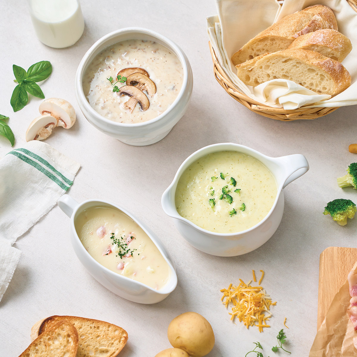 [내일배송] 베키아에누보 크림 스프 4종 8개 옵션 선택 (포테이토 머쉬룸 브로콜리 단호박) 호텔