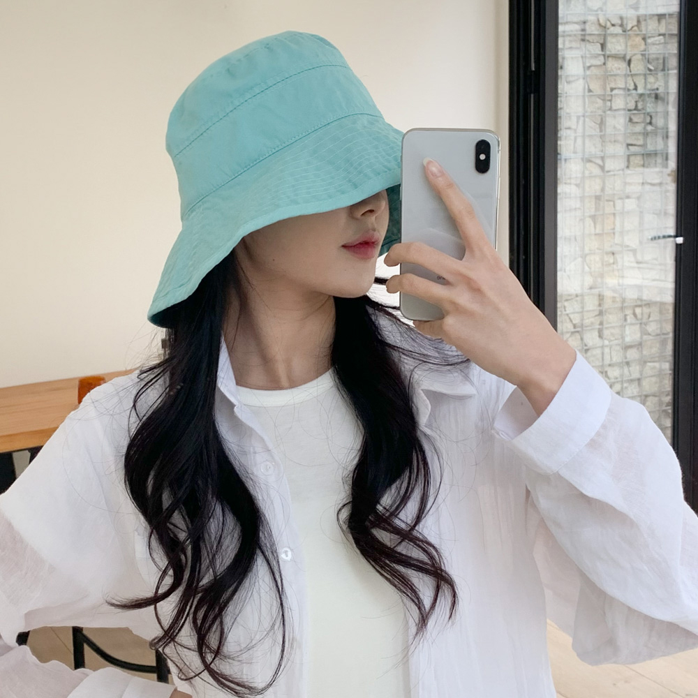 [핏예쁨] 모어 파스텔 버킷햇 가을 여름 무지 벙거지 모자 6color 상세 이미지 27