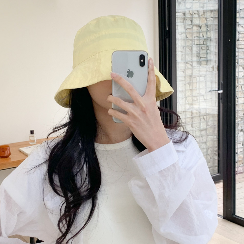 [핏예쁨] 모어 파스텔 버킷햇 가을 여름 무지 벙거지 모자 6color 상세 이미지 19