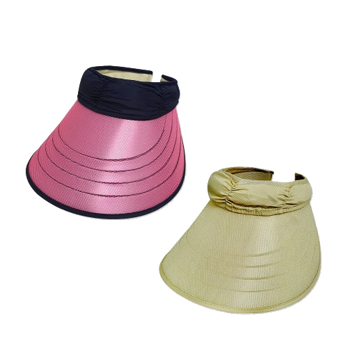 브렌스 커브 덮개 바이저 여성 햇빛차단 골프 등산 썬캡 모자