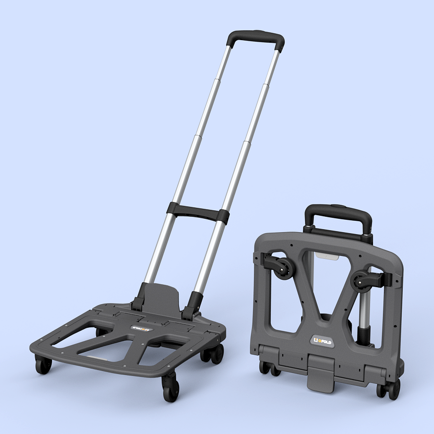 큐폴드 접이식카트 기본형 폴딩 손수레 핸드 캐리어 캠핑 휴대용 4바퀴