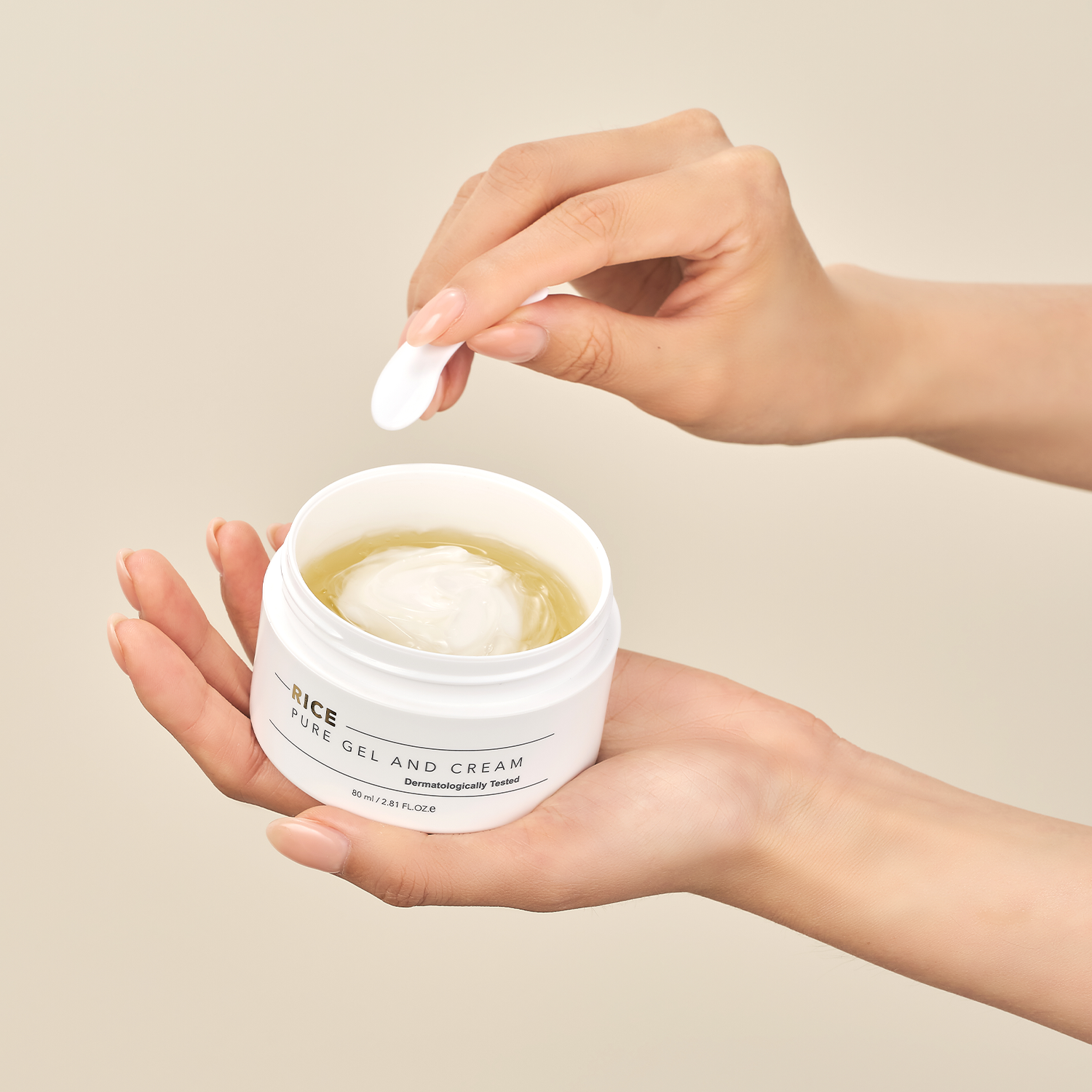땡큐파머 강화 교동쌀 맑음 젤 안에 크림 80ml / 대용량 듀얼 크림 탄력 영양 수분 크림 - 상세 이미지 4