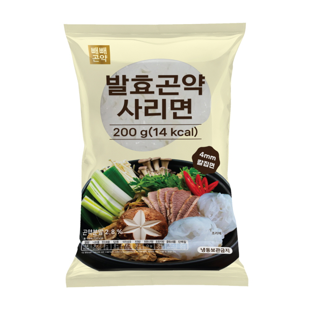 빼빼곤약 저칼로리 저탄수화물 발효곤약메밀면 200g 20팩 외 3종 - 상세 이미지 3