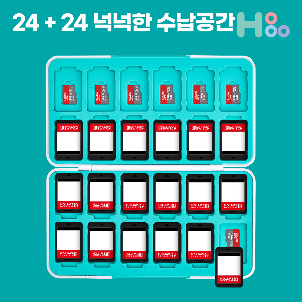 닌텐도 스위치 OLED케이스 게임칩 카트리지 보관함 커버 젤다24칸 - 상세 이미지 3