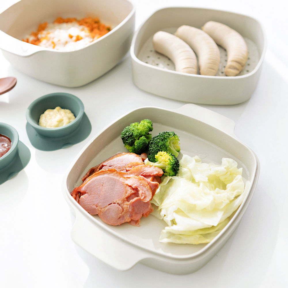 인콕 전자레인지 용기 3단 멀티 찜기 - 상세 이미지 5