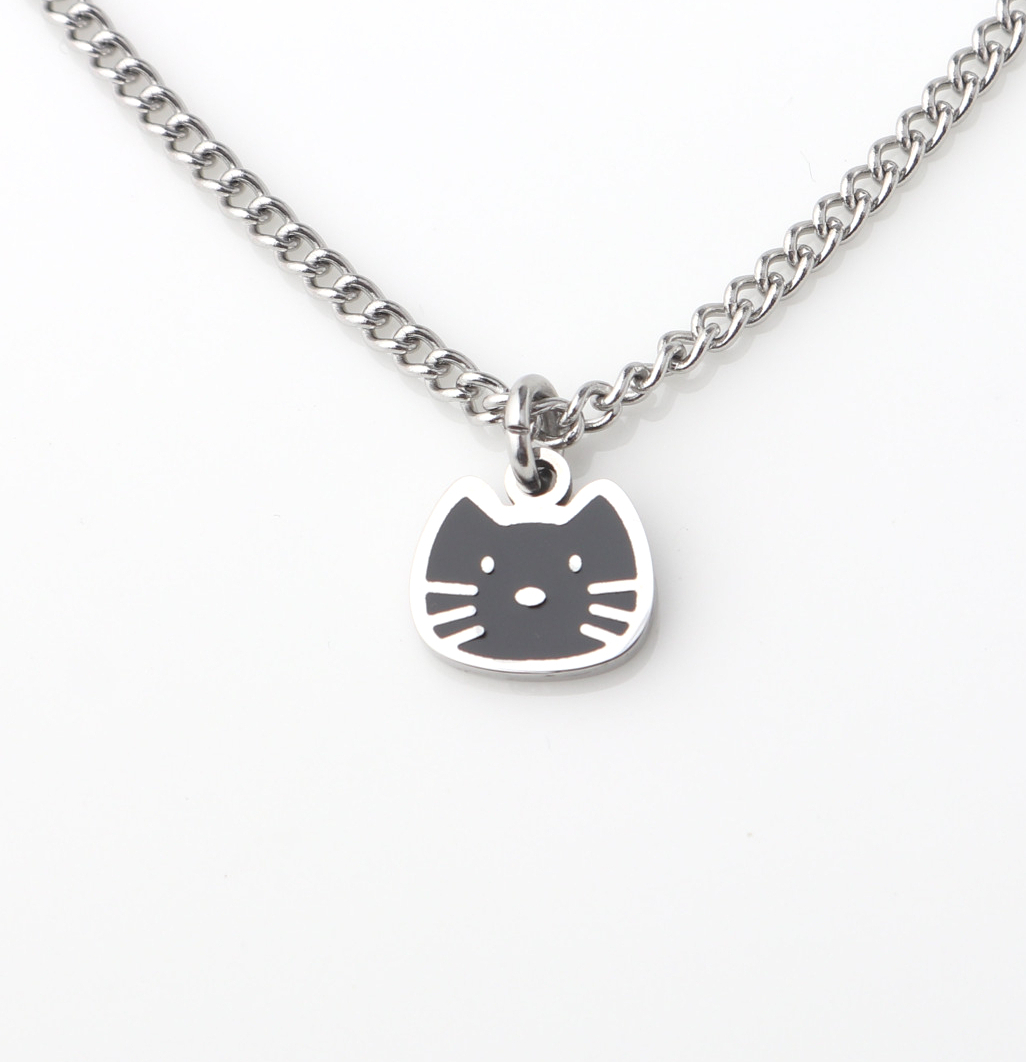 미니 고양이 강아지 써지컬스틸 미아방지 목걸이 아기 유아 어린이