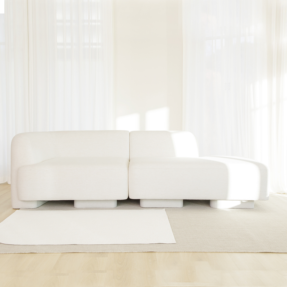 반트 마네모네 린넨 패브릭 3.5인용 오픈카우치 모듈 소파