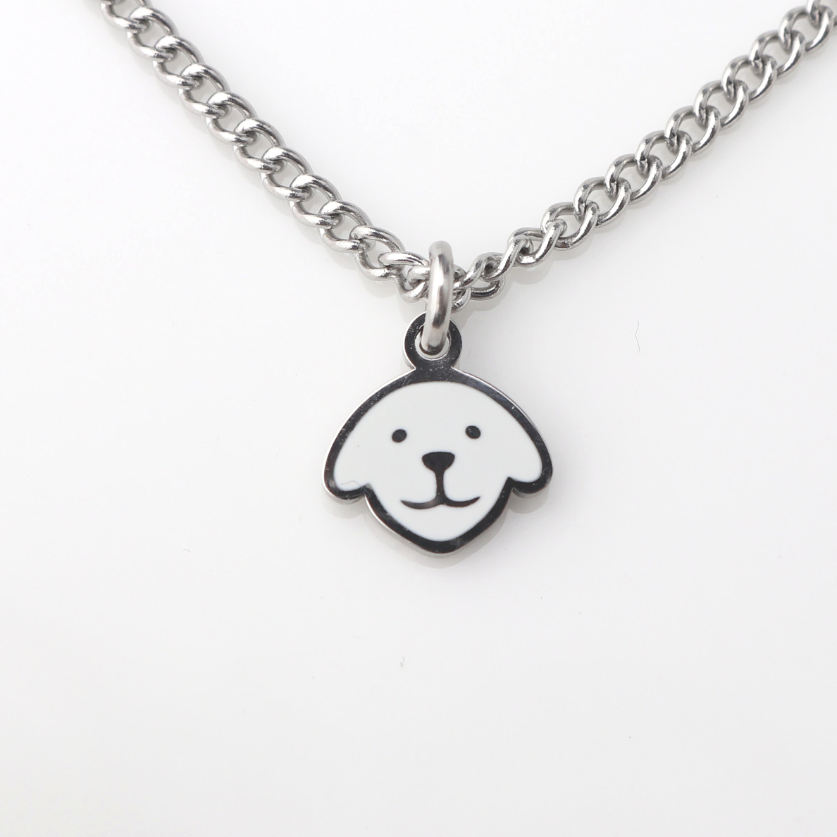 미니 고양이 강아지 써지컬스틸 미아방지 목걸이 아기 유아 어린이