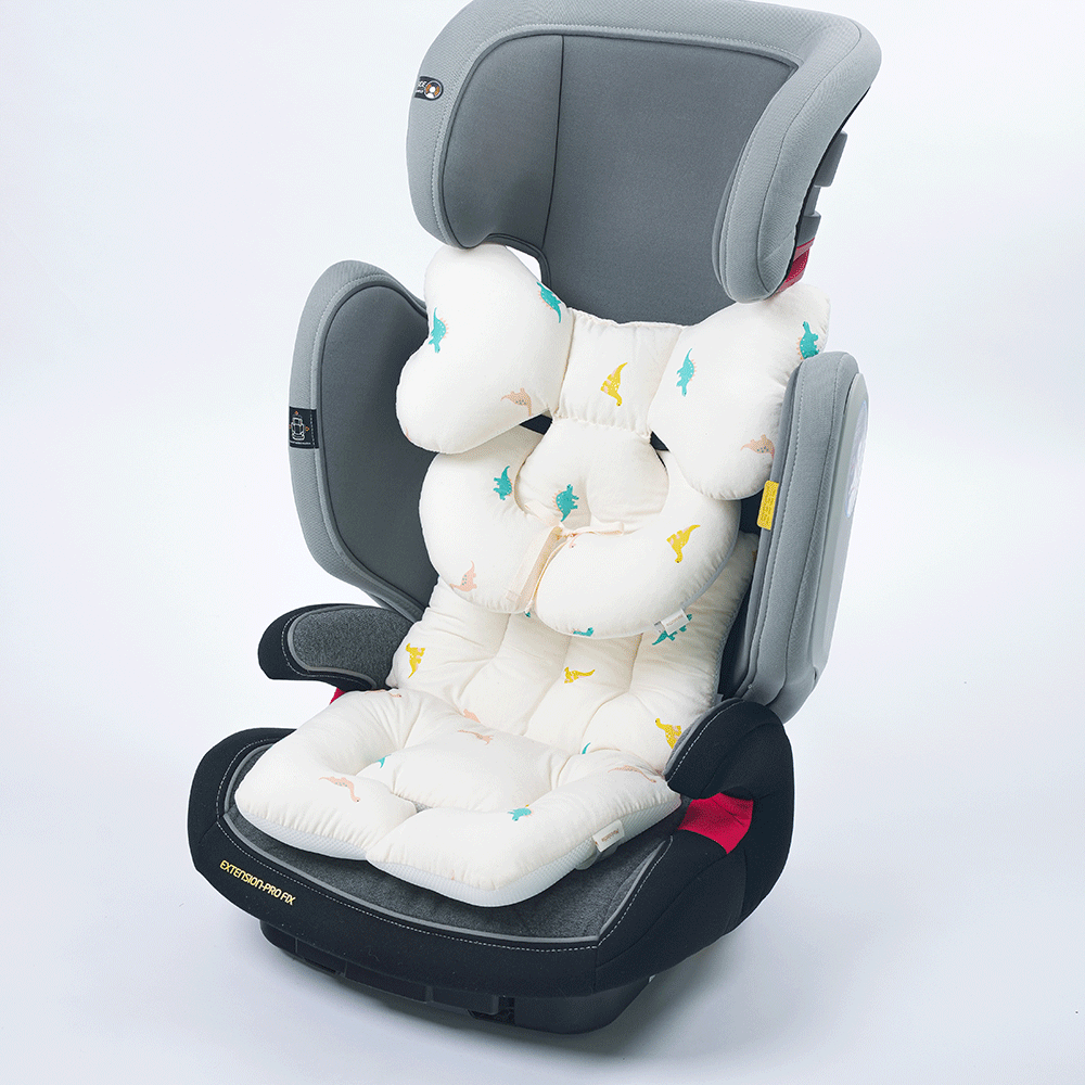 마롤로뜨 사계절 양면 유모차 라이너 아기 시트 통통 유아 신생아 테디 베이지