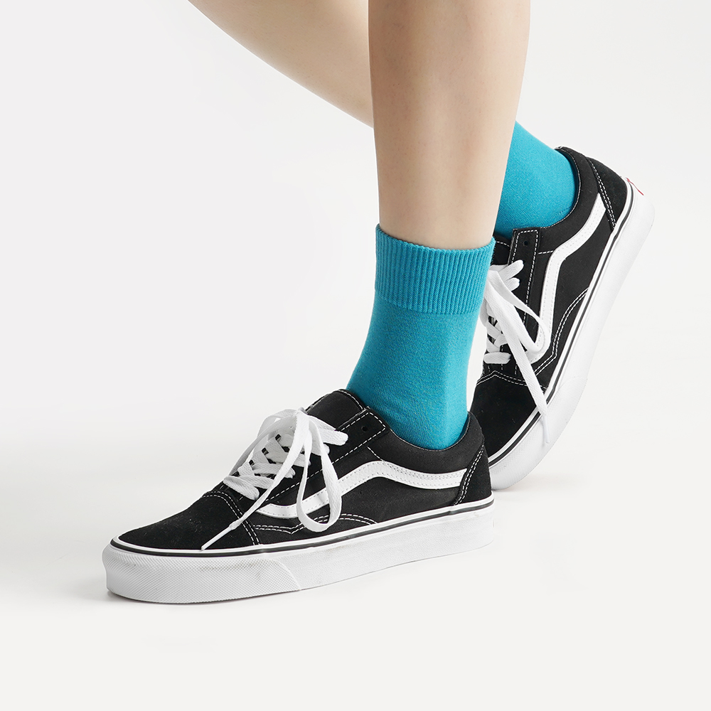 삭피엔스 여자 중목 컬러가 예쁜 베이직 무지 양말 8켤레 세트 N배송